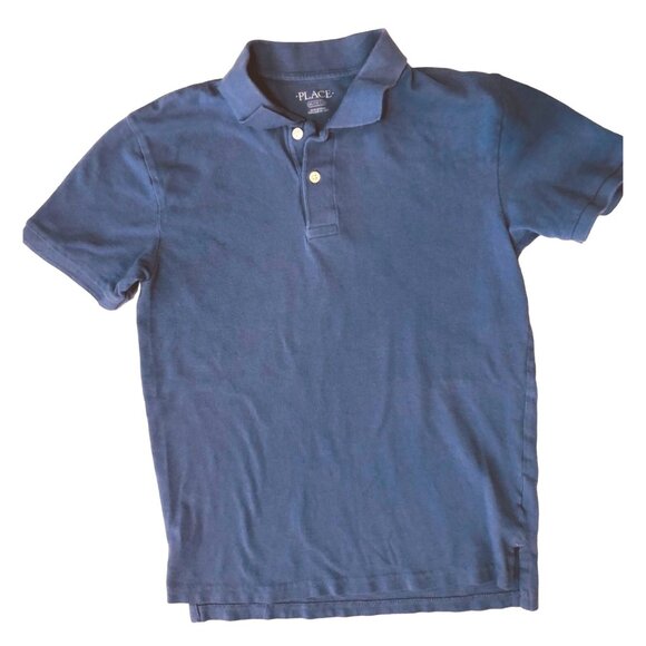 (6 for $25) The Children's Place Boys Polo in Blue XL/ size 14 - Picture 1 of 3